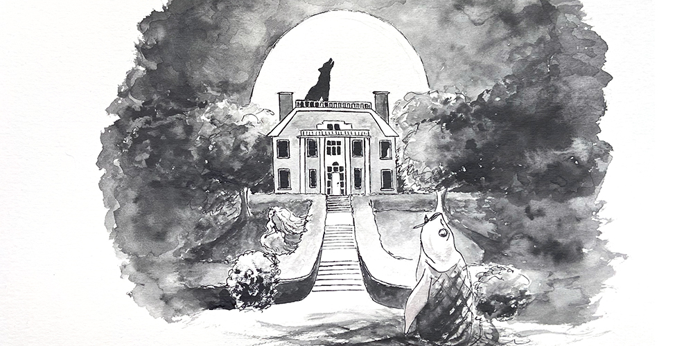 Illustration of Rotherwood Mansion in Kingsport, Tennessee
