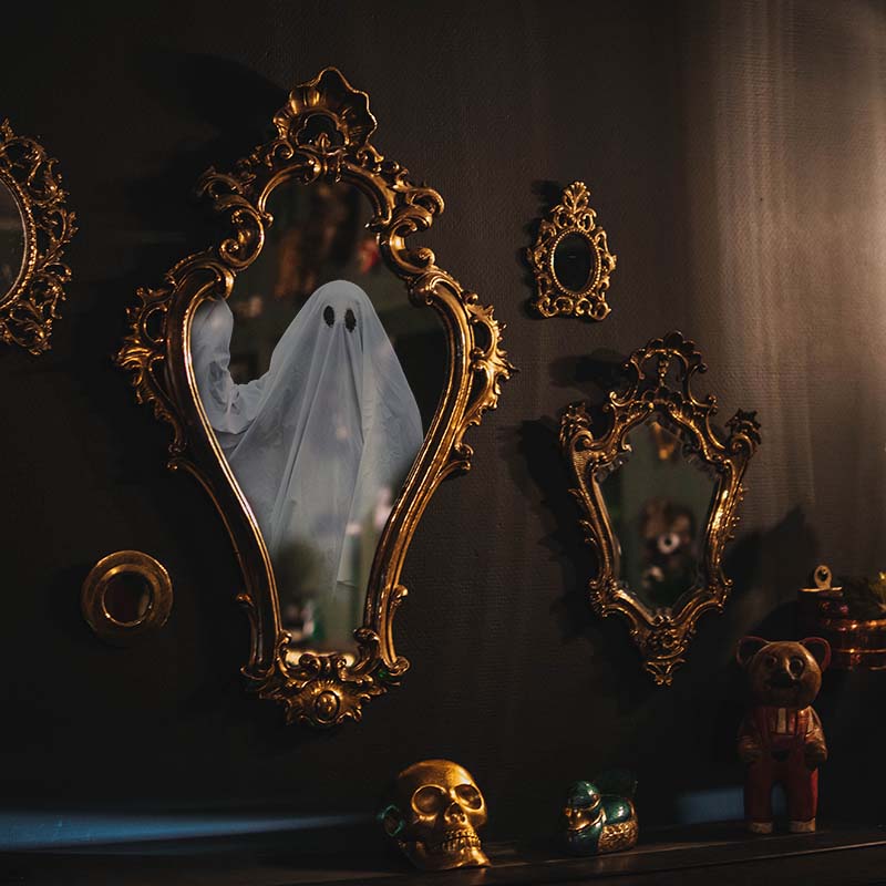 ghost in a mirror is part of our disgusting paranormal stories today